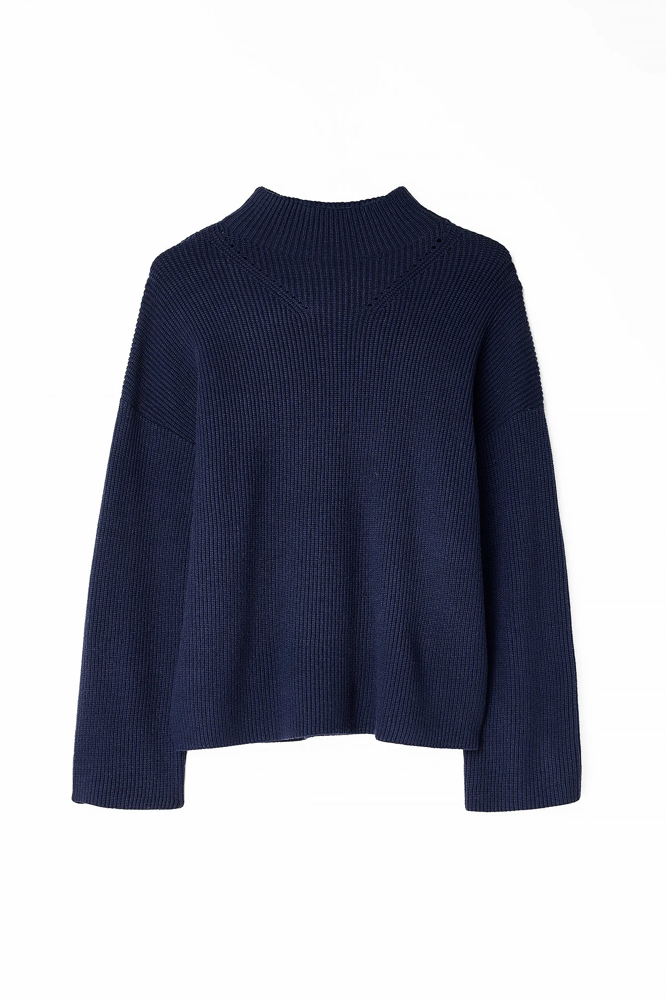 Rollkragenpullover gestrickt