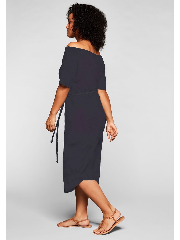 sheego Strandkleid in marine günstig kaufen