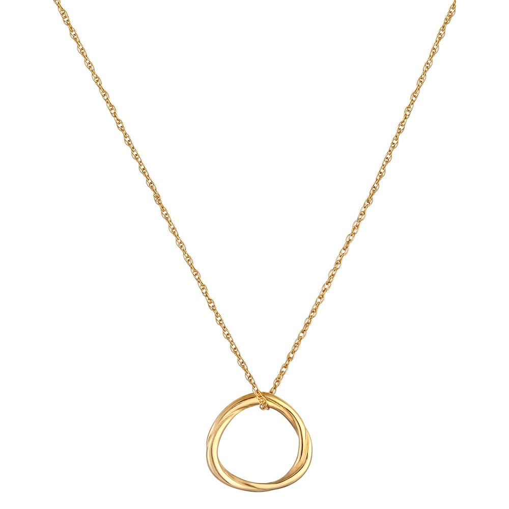 Elli Elli Collier Collier pour dames circulaire à la mode Look Geo organic en 925/1000 Bijoux