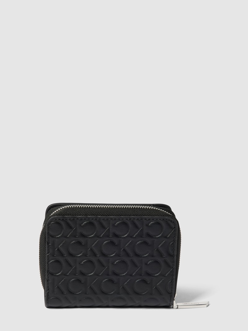 Portemonnaie in Leder-Optik in schwarz