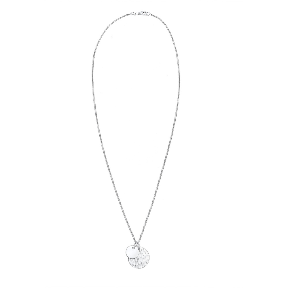 Elli Elli Collier Plaquettes Pendentifs Basic Géo Collier Femme - (925/1000) Argent Bijoux