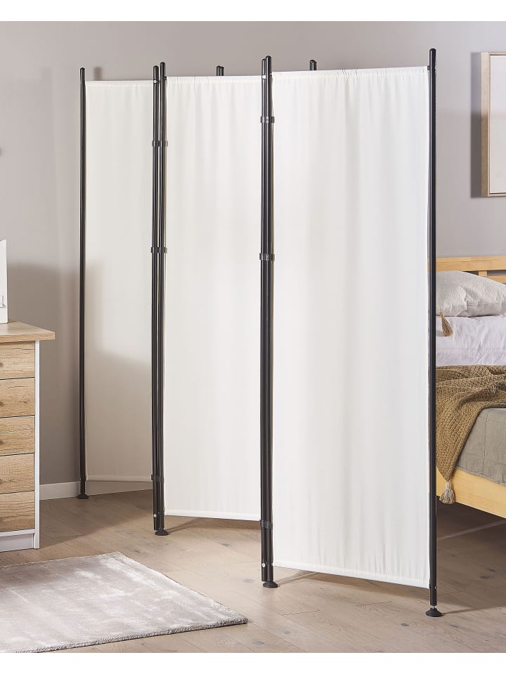 Beliani Paravent NARNI in Weiß - (W) 267 x (H) 170 x (L) 2 cm günstig kaufen onesize
