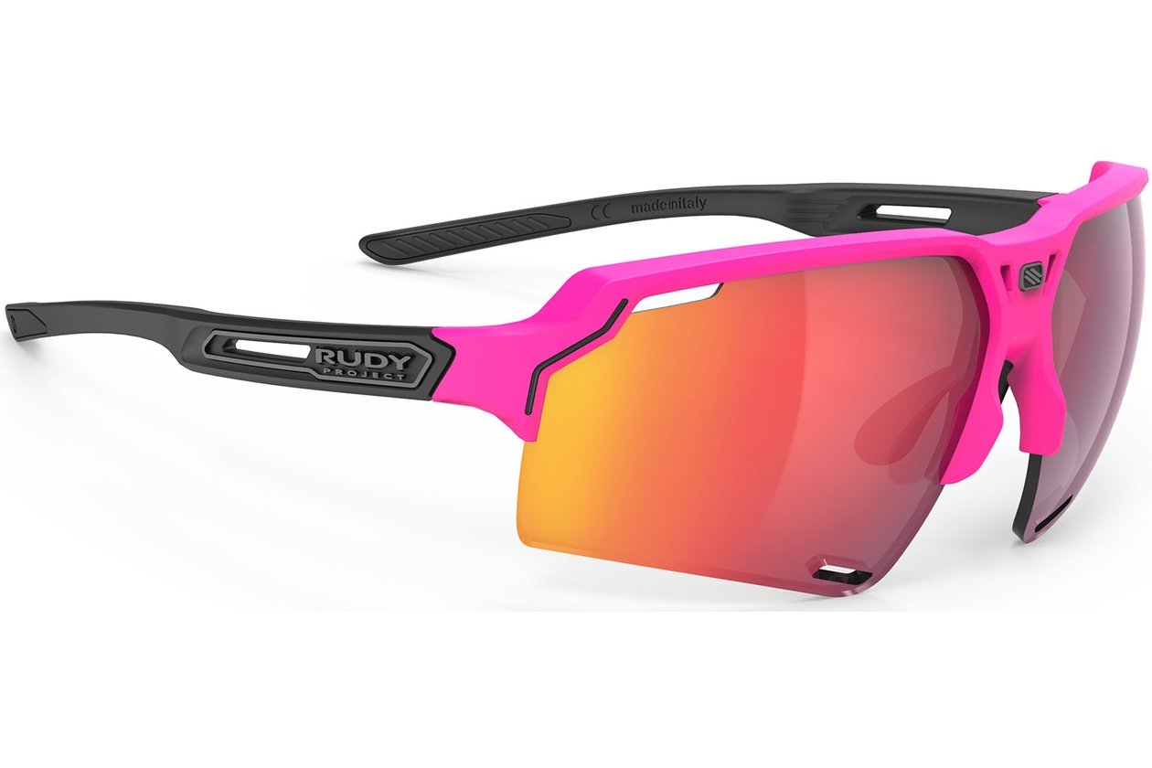 Rudy Project Deltabeat Pink Fluo / Black Matte - Multilaser Red