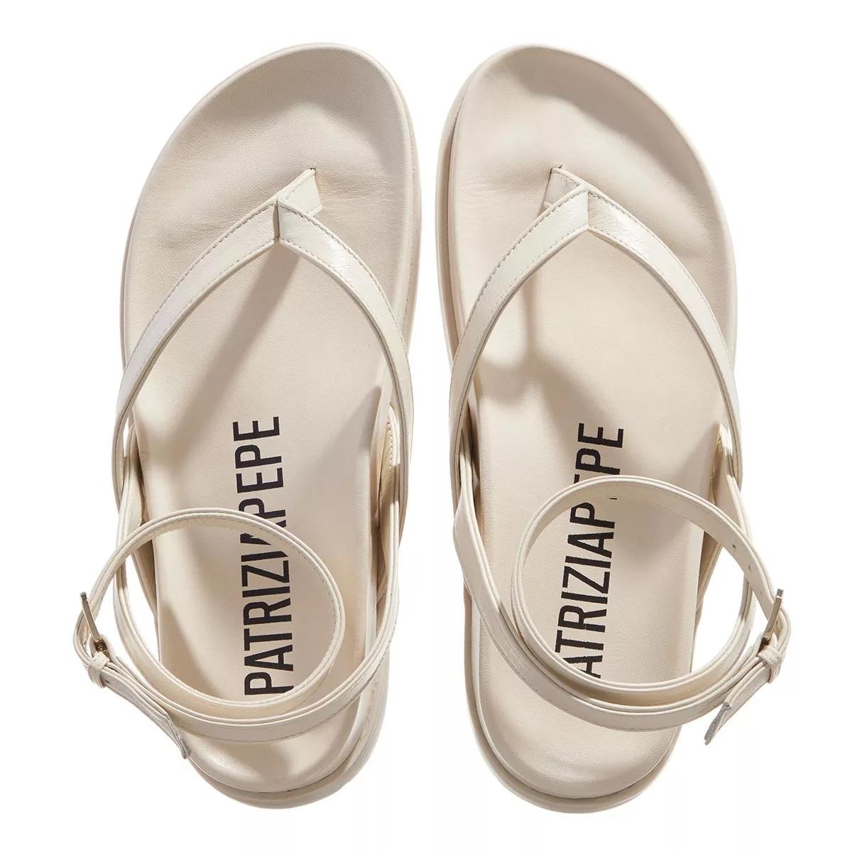 PATRIZIA PEPE WOMEN Riemchen Sandalen weiss Riemchensandale