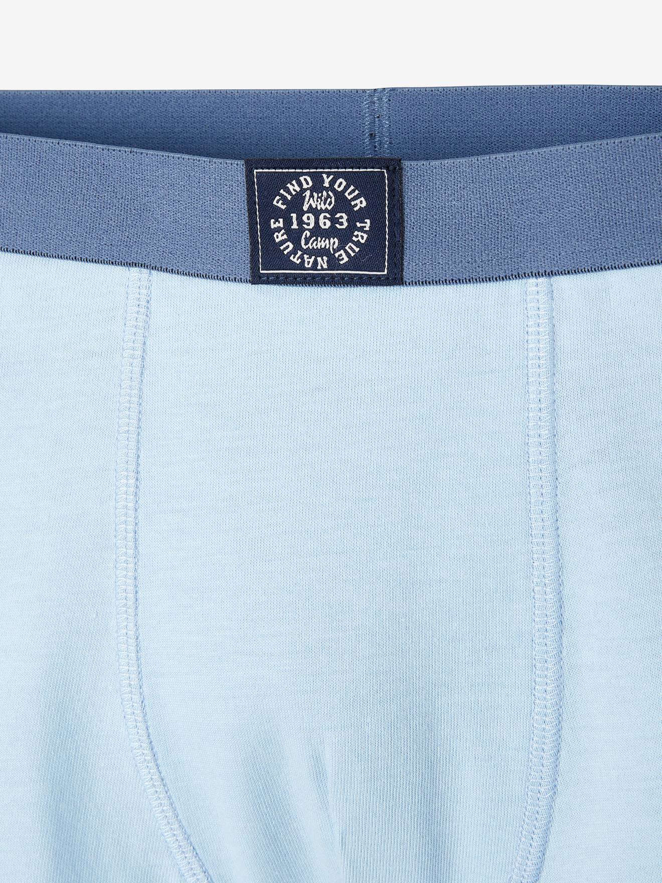 Vertbaudet 5er-Pack Jungen Boxershorts BASIC Oeko-Tex - pack blau/weiß/grau