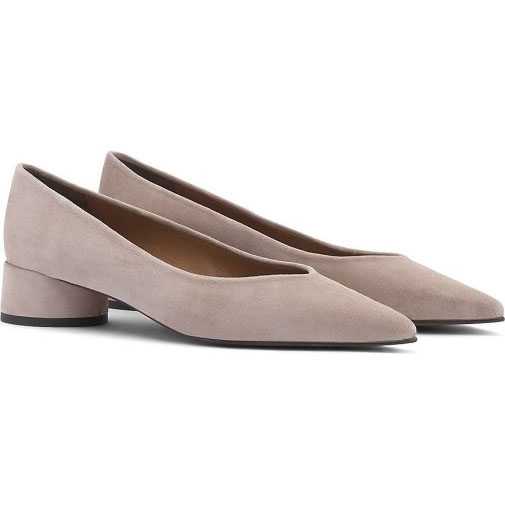 Lottusse Taupe Lamm Wildleder Ballerinas
