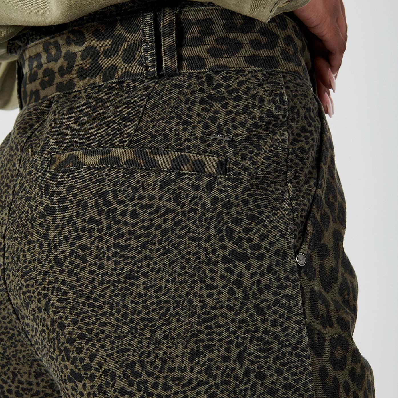 COLMA  Pantalon kaki imprimé femme