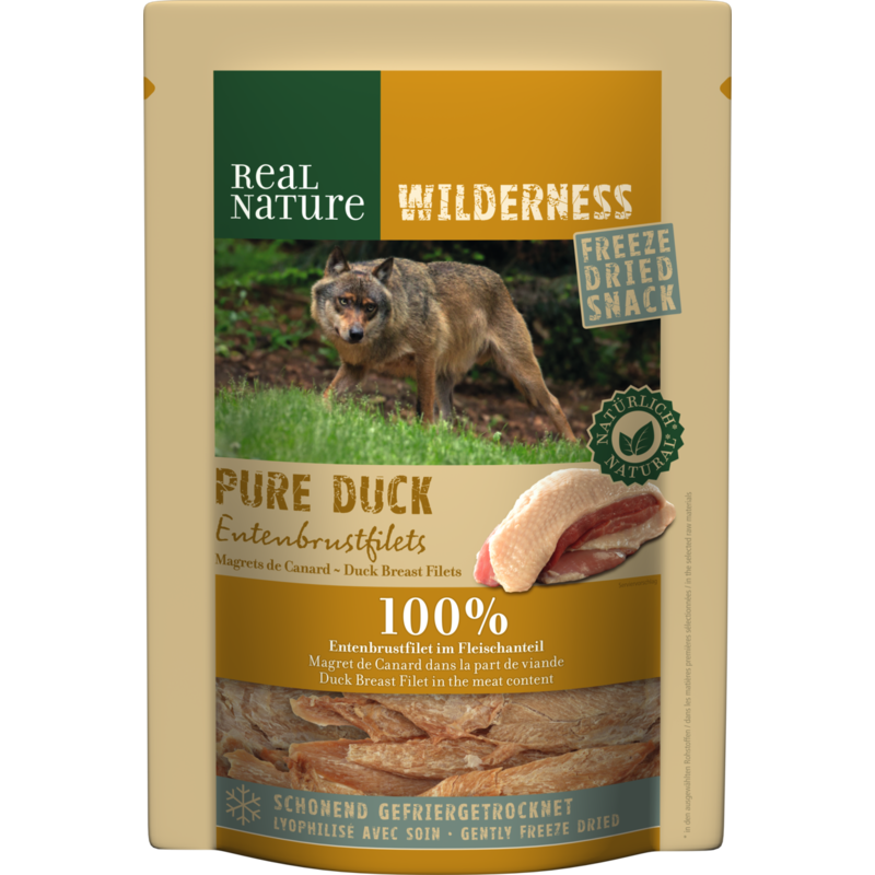 REAL NATURE Snacks REAL NATURE WILDERNESS Gefriergetrocknete Snacks 100g Pure Duck