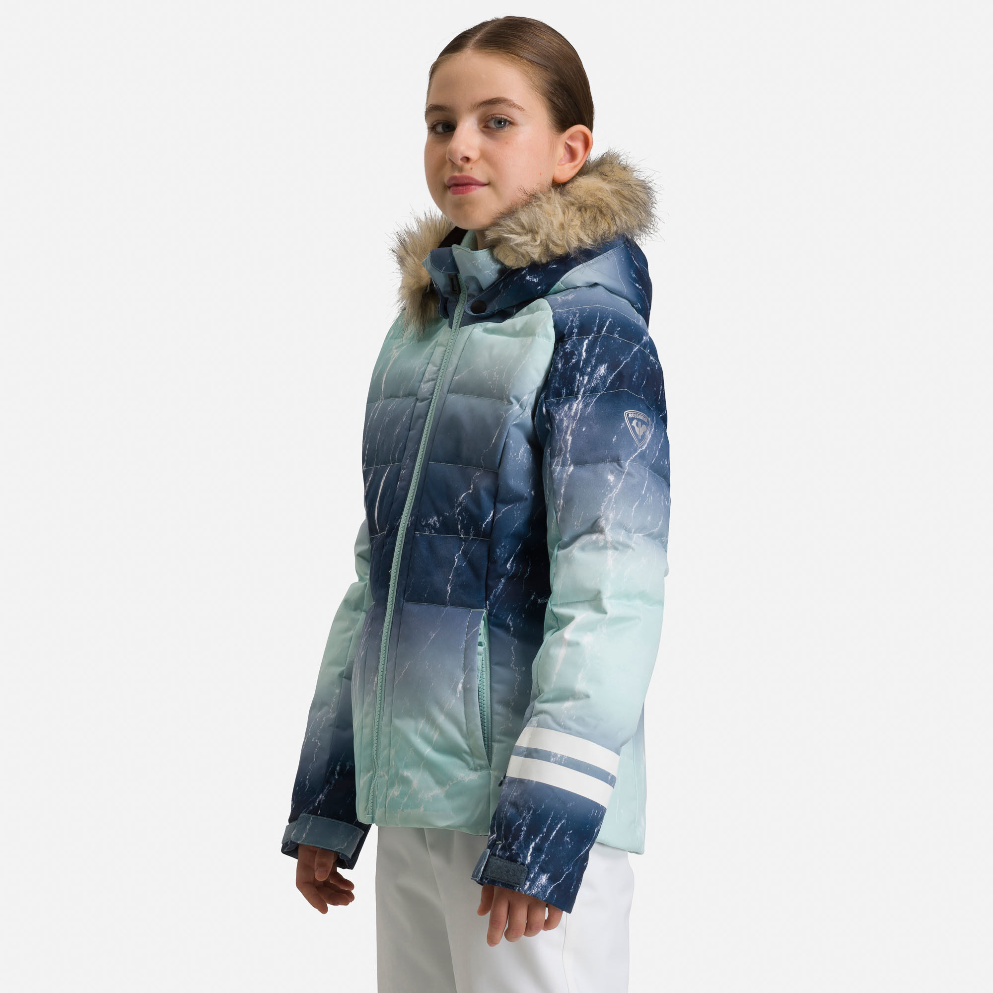 Veste de ski imprimée Polydown Fille