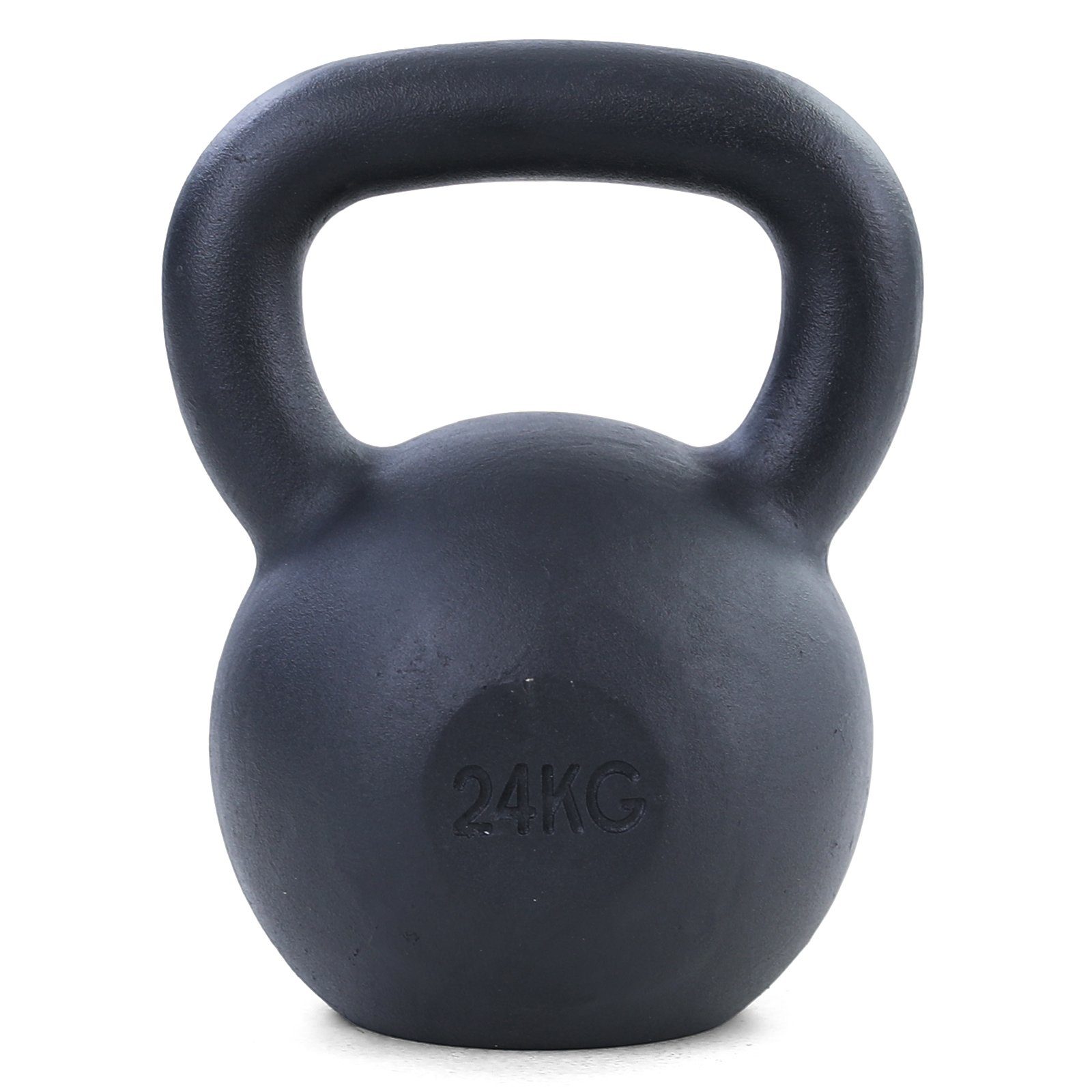 RAMROXX Kettlebell 24 kg Premium Gusseisen Kettlebell Kugelhantel Schwunghantel Schwarz, Sehr robuste Ausführung aus Gusseisen für den professionellen und langlebigen Einsatz