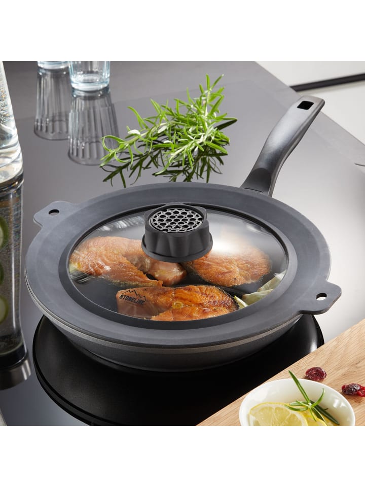 Stoneline Universal Glasdeckel 22/24/26/28 mit SMELL WELL Funktion in Schwarz günstig kaufen onesize