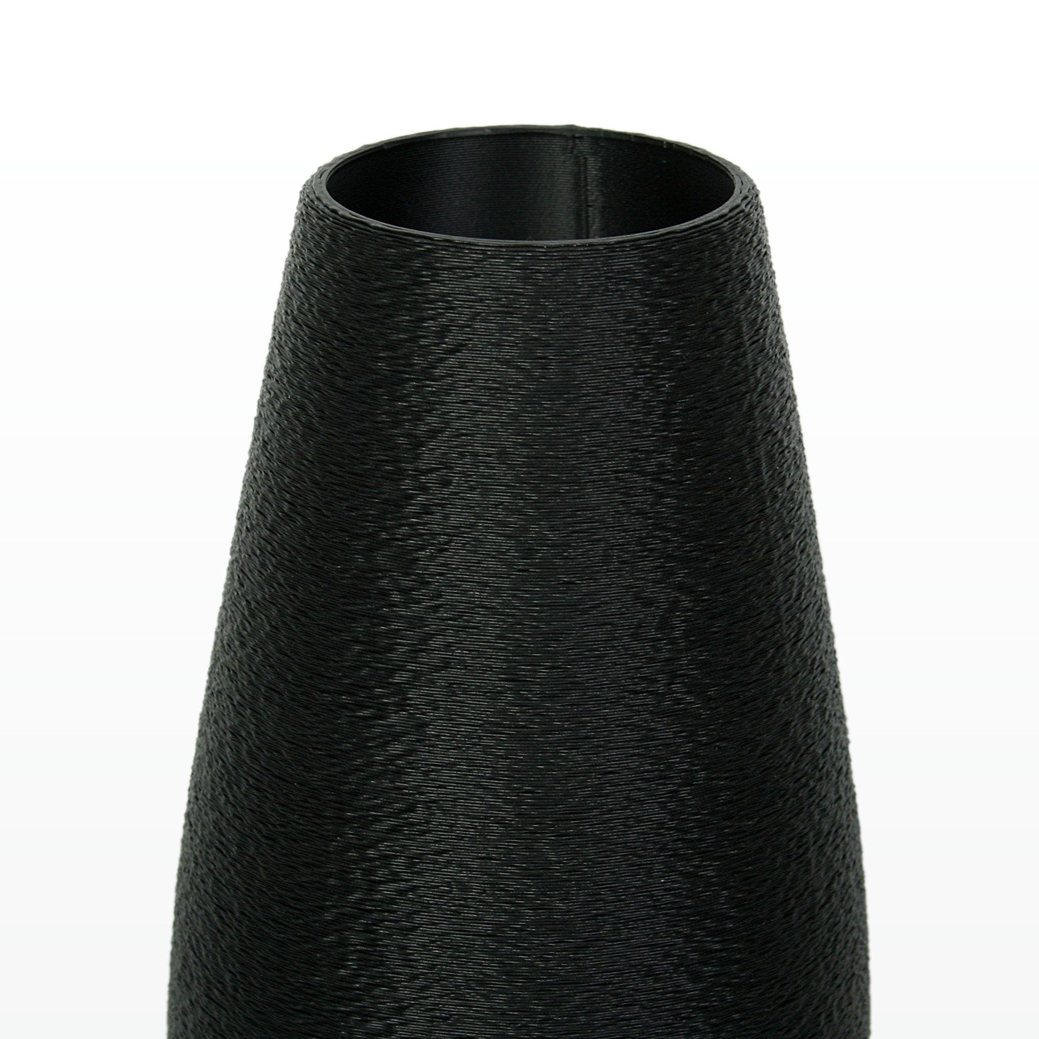 Kreative Feder Dekovase Designer Vase – Dekorative Blumenvase aus Bio-Kunststoff, aus nachwachsenden Rohstoffen; wasserdicht & bruchsicher