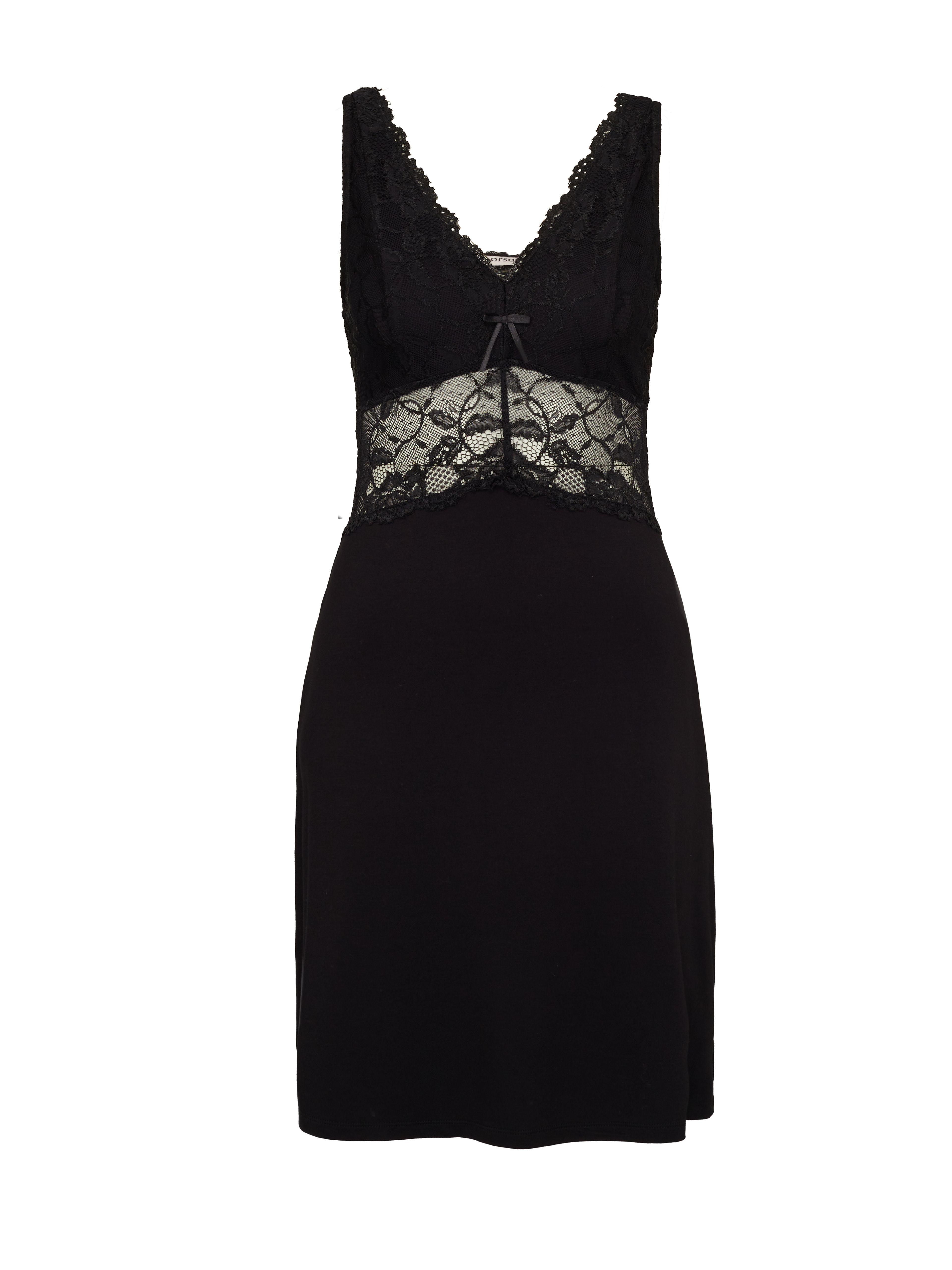 Schwarzes Damen-Nachthemd ORSAY