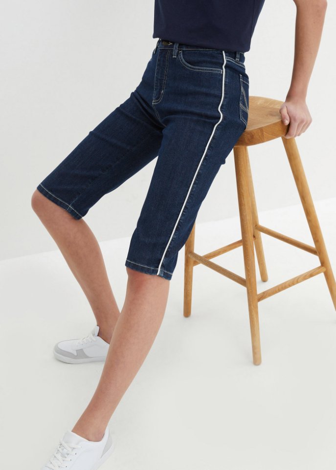 Komfort-Stretch-Jeans-Bermuda