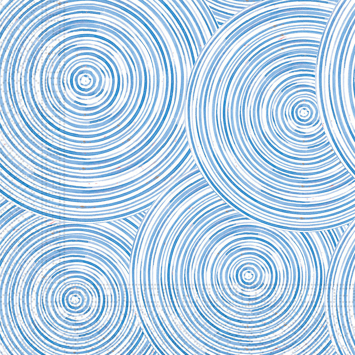 Servietten Blue Circles, 33 x 33 cm, 3-lagig, kompostierbar, 20 Stück
