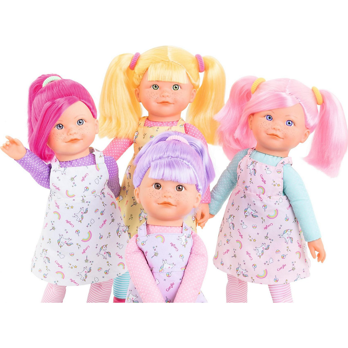 Corolle Rainbow Doll Praline mit zartem Vanilleduft mit Schlenkerbeinen 40cm