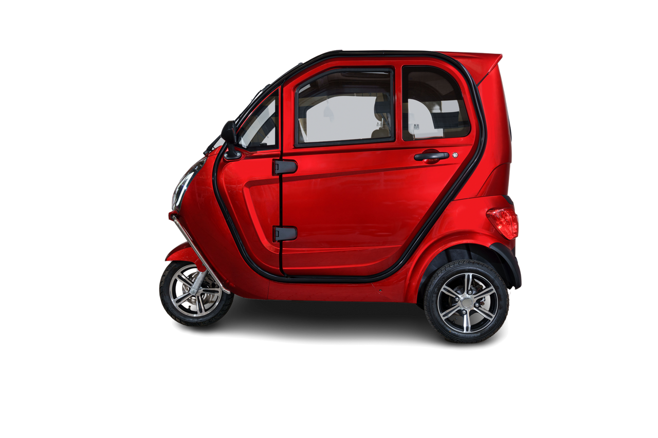Stormborn Y8 Kabinenroller - 2 kW, Blei-Gel-Akku, 25 o. 45 km/h, rotmetallic