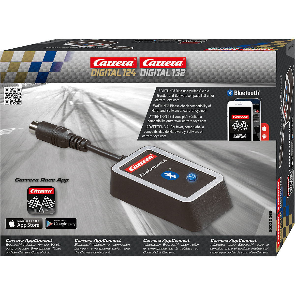 CARRERA DIGITAL 132/124 - 30369 AppConnect, Autorennbahn Zubehör