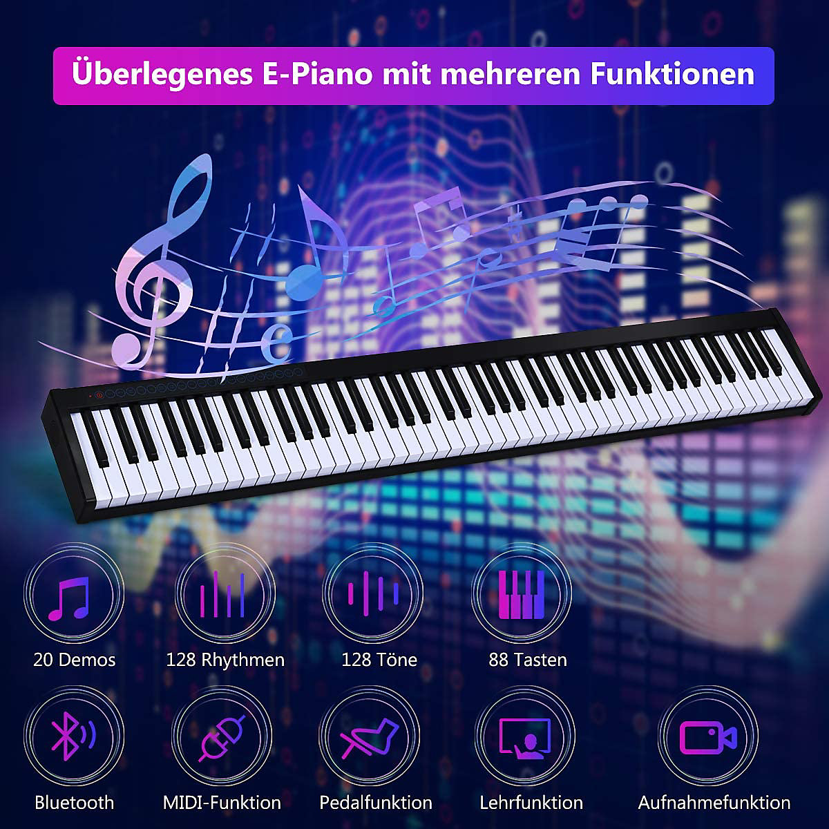 Keyboard mit Tragetasche 88 Tasten