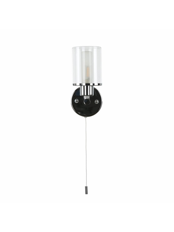 Licht-Erlebnisse Wandlampe in Chrom Transparent günstig kaufen onesize