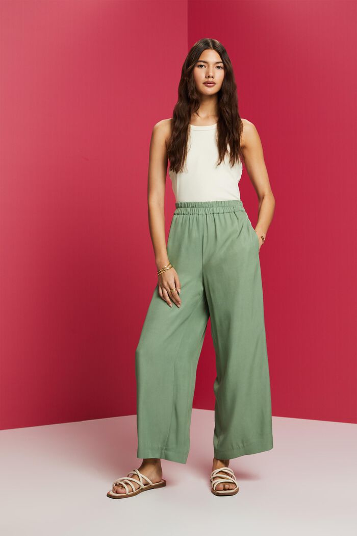 Pull-on-Culotte aus Twill
