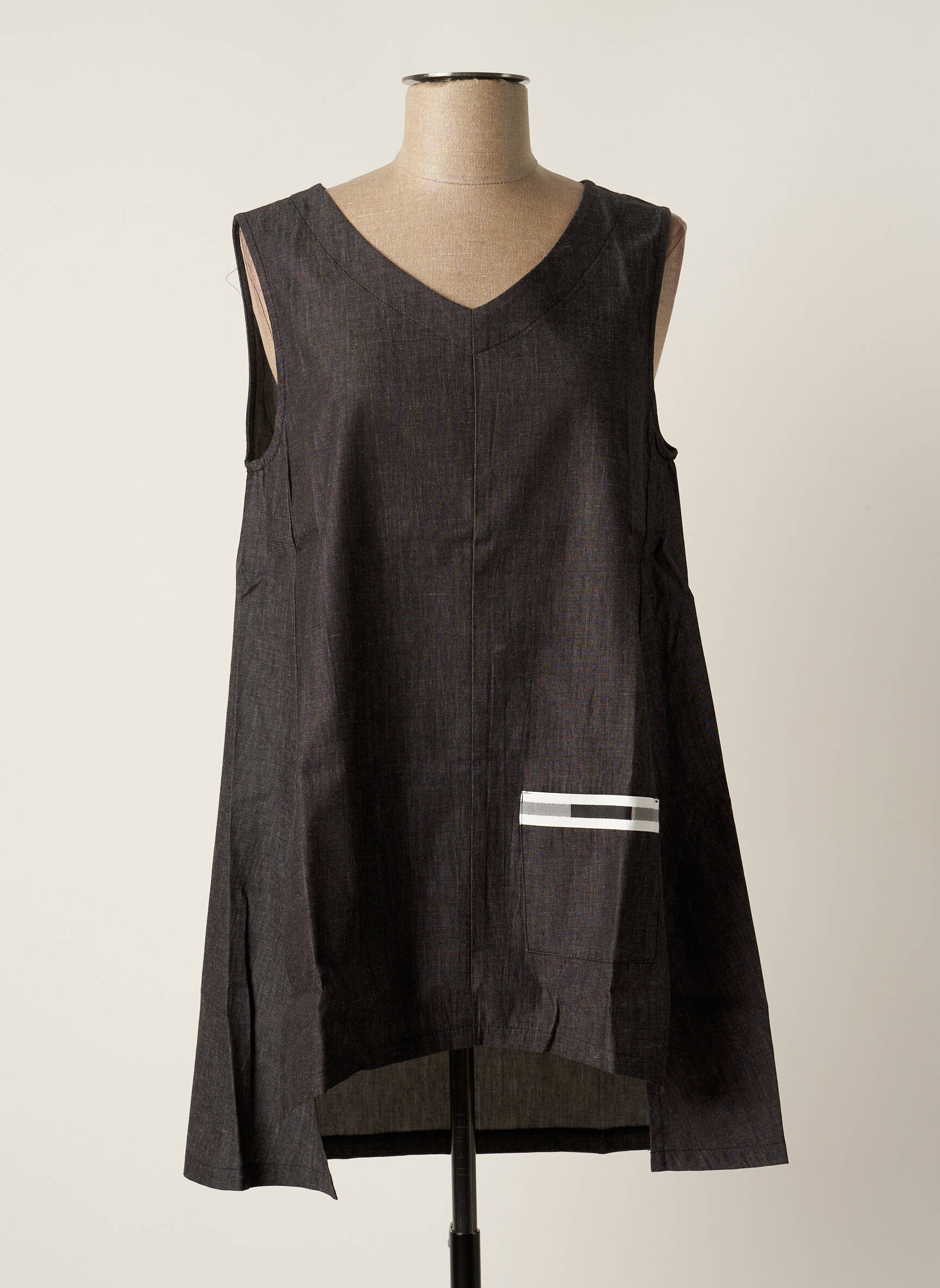 G Oze Tuniquesansmanche Femme couleur gris