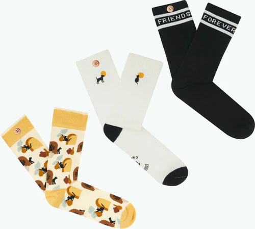 Friends Furever Socks - Size 41/46 - Black SPA