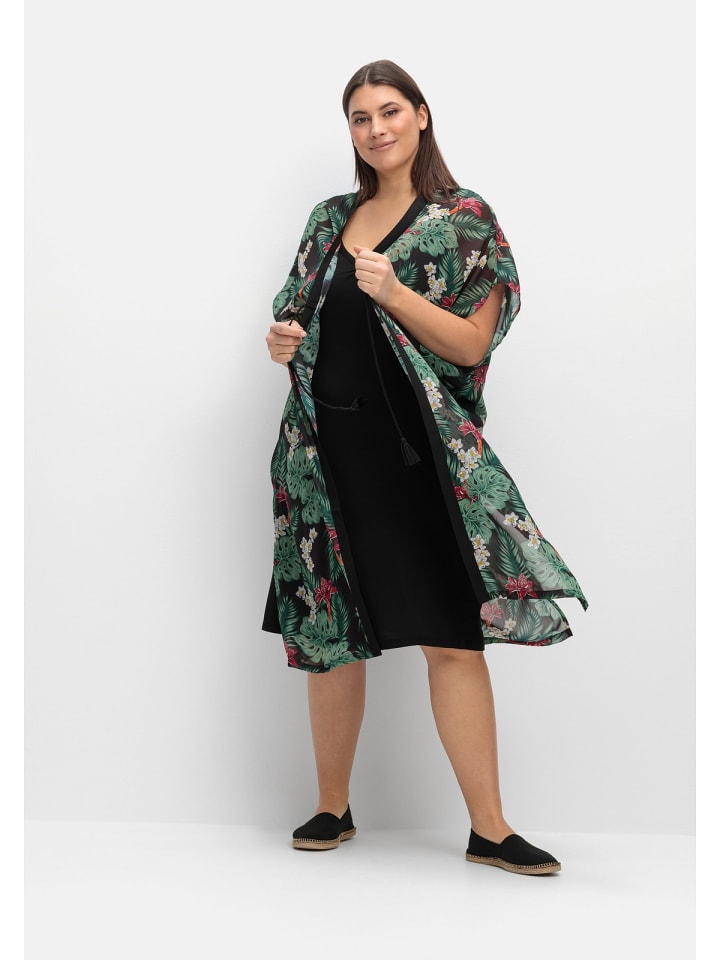 sheego Strandset in schwarz gemustert günstig kaufen