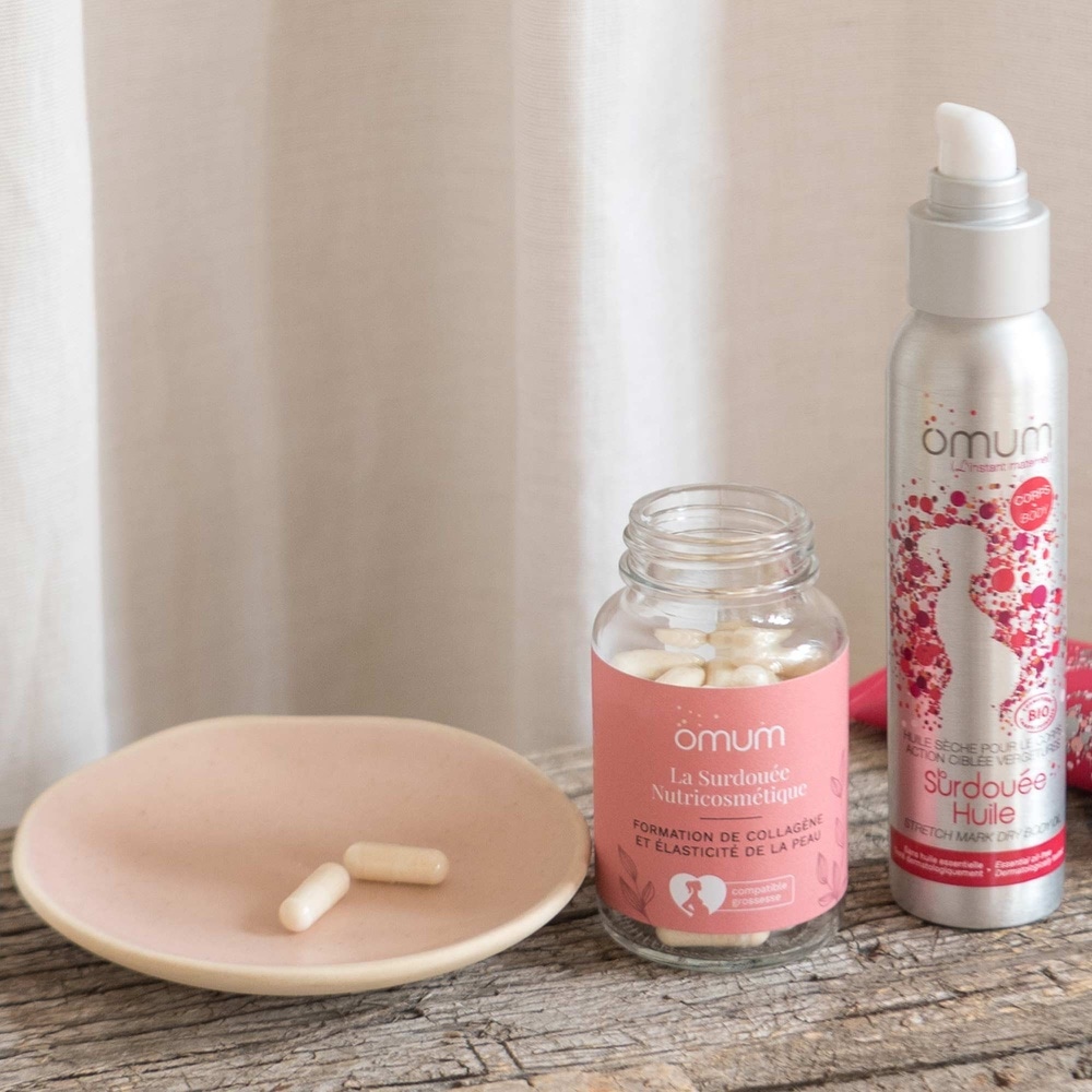 Omum DUO IN & OUT Vergetures Coffret duo In & Out: formation de collagène et élasticité de la peau