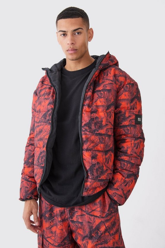 Wendbare Camouflage Steppjacke
