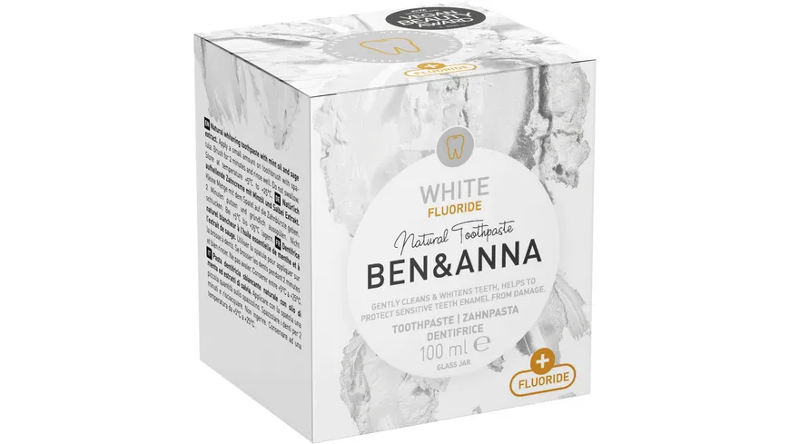 BEN&ANNA Zahnpasta White + Fluoride 100 ml