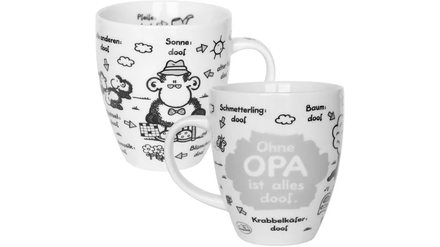 sheepworld Tasse »Ohne Opa ist alles doof.«