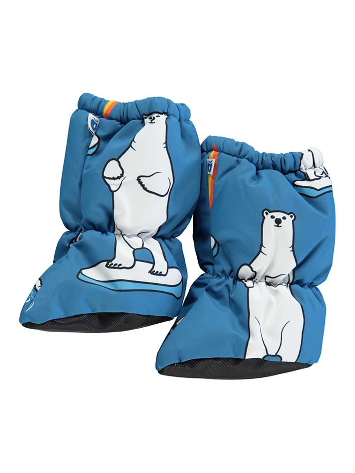 Småfolk Schnee-Krabbelschuhe in Blau günstig kaufen