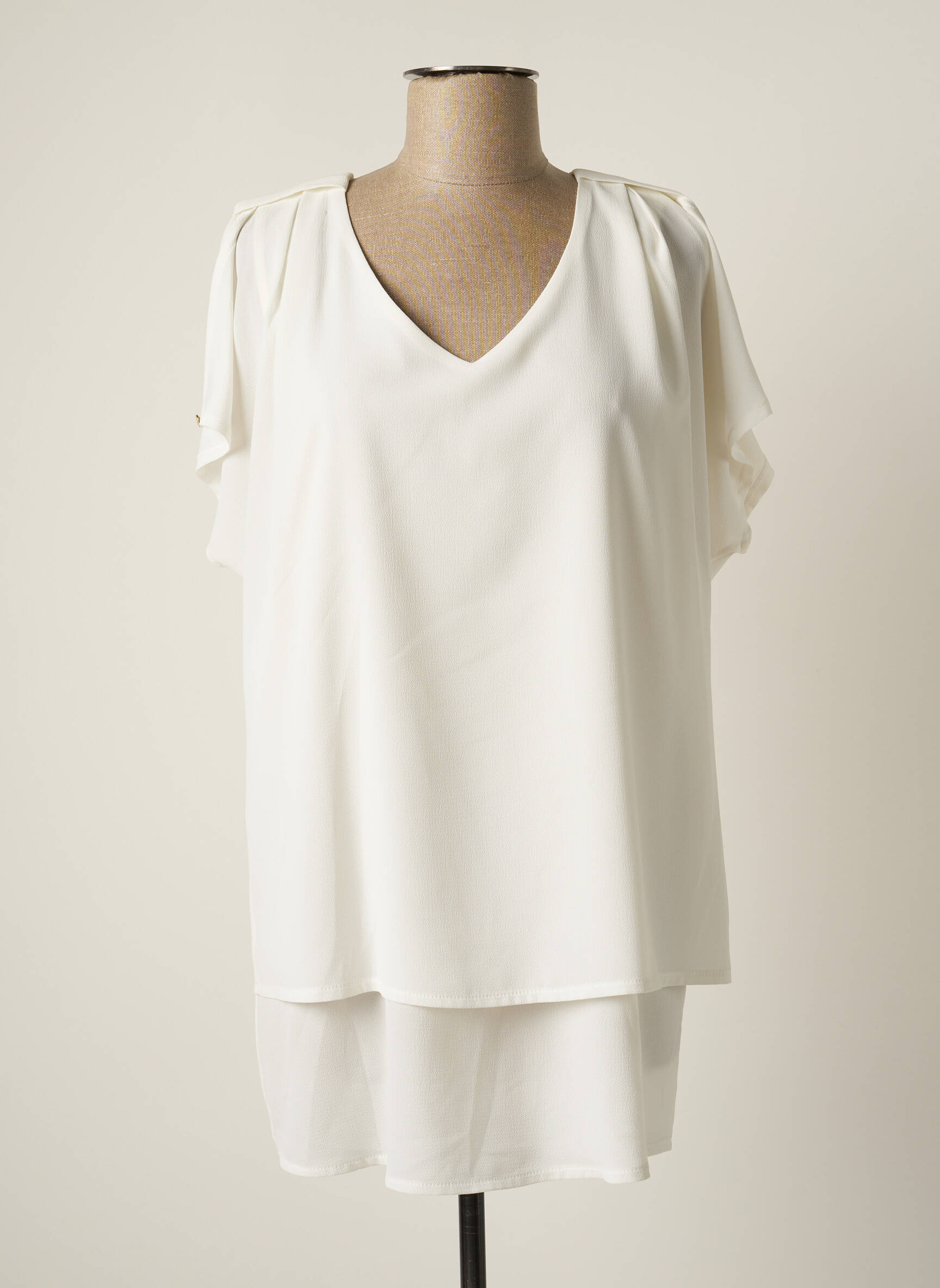 Jumfil Tuniquemanchecourte Femme couleur blanc