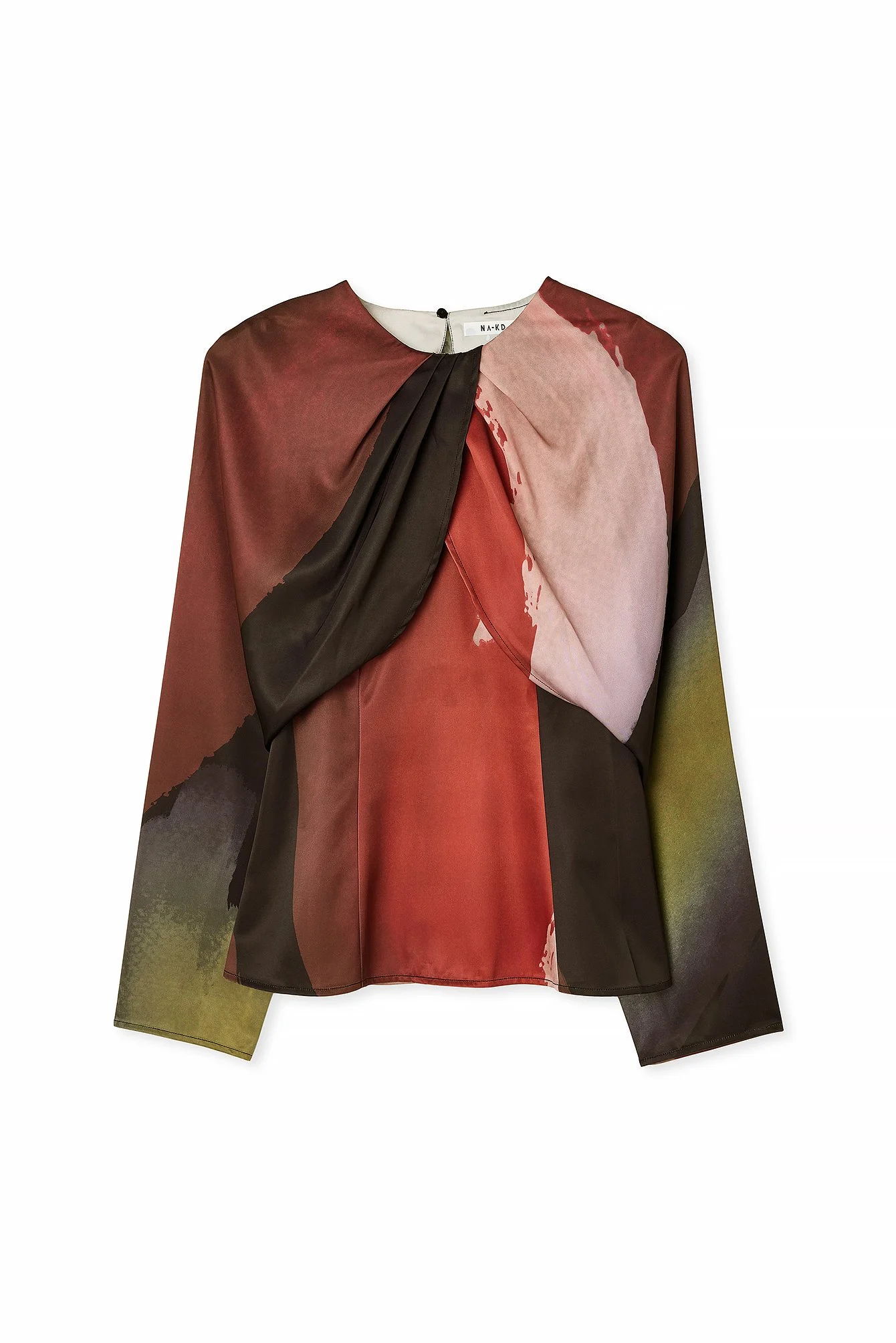 Luftige Langarm-Bluse mit Print