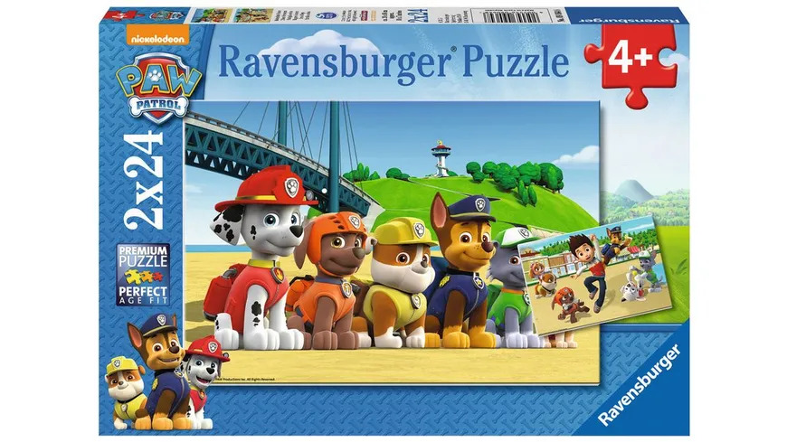 Ravensburger Puzzle - Heldenhafte Hunde, 2x24 Teile