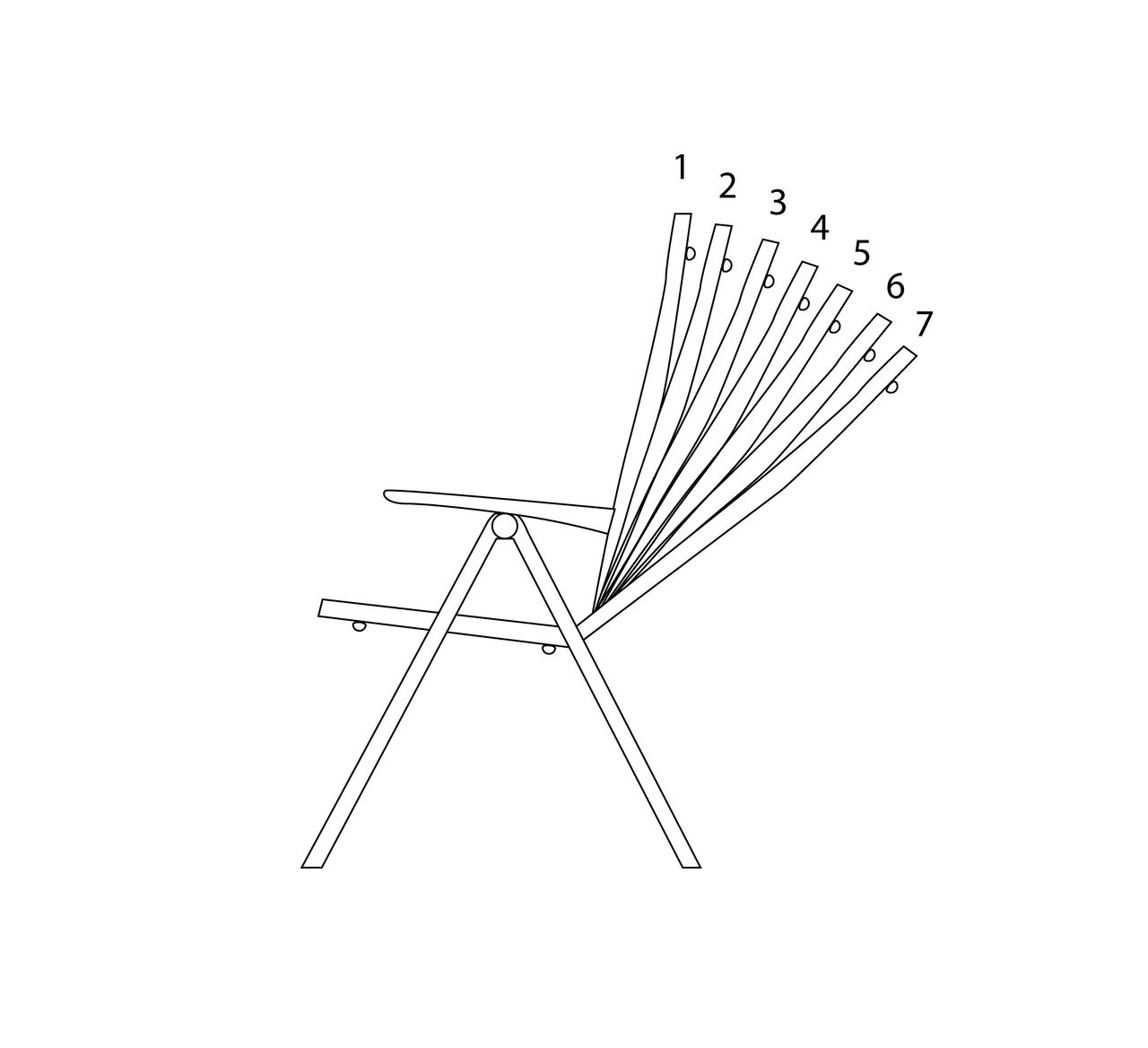 CHILLROI CHILLROI® Klappsessel Aluminium 2er Set Gartenstuhl klappbar Campingstuhl