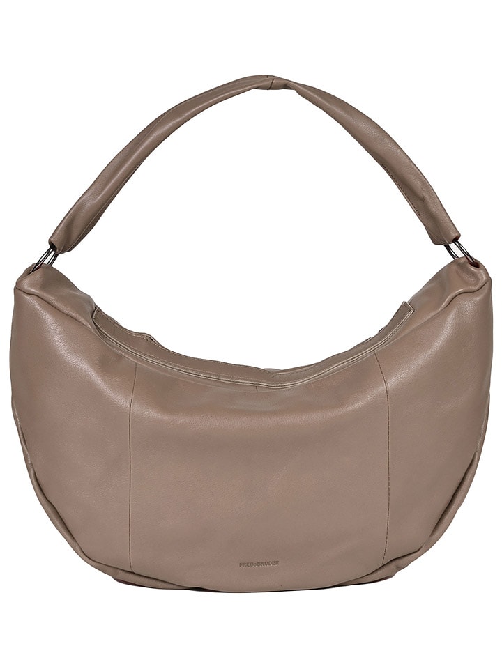 FREDs BRUDER Leder-Shopper in Taupe - (B)50 x (H)28 x (T)10 cm günstig kaufen onesize