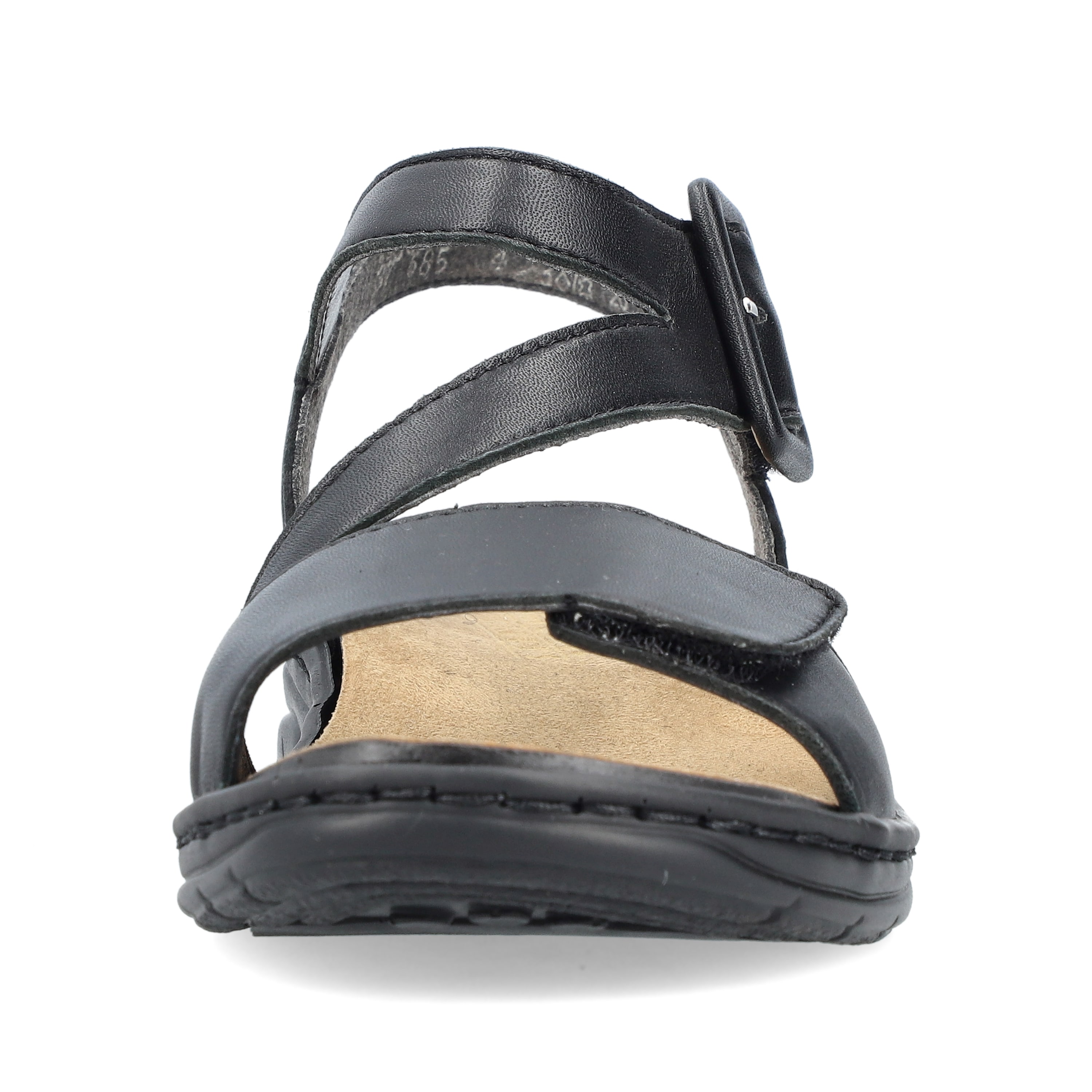 Rieker Damen Riemchensandalen asphaltschwarz