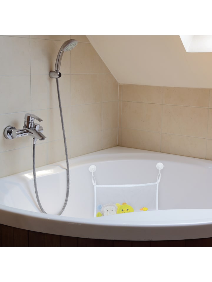 relaxdays 2 x Badespielzeug Aufbewahrung in Weiß - (B)45 x (H)35 cm günstig kaufen onesize