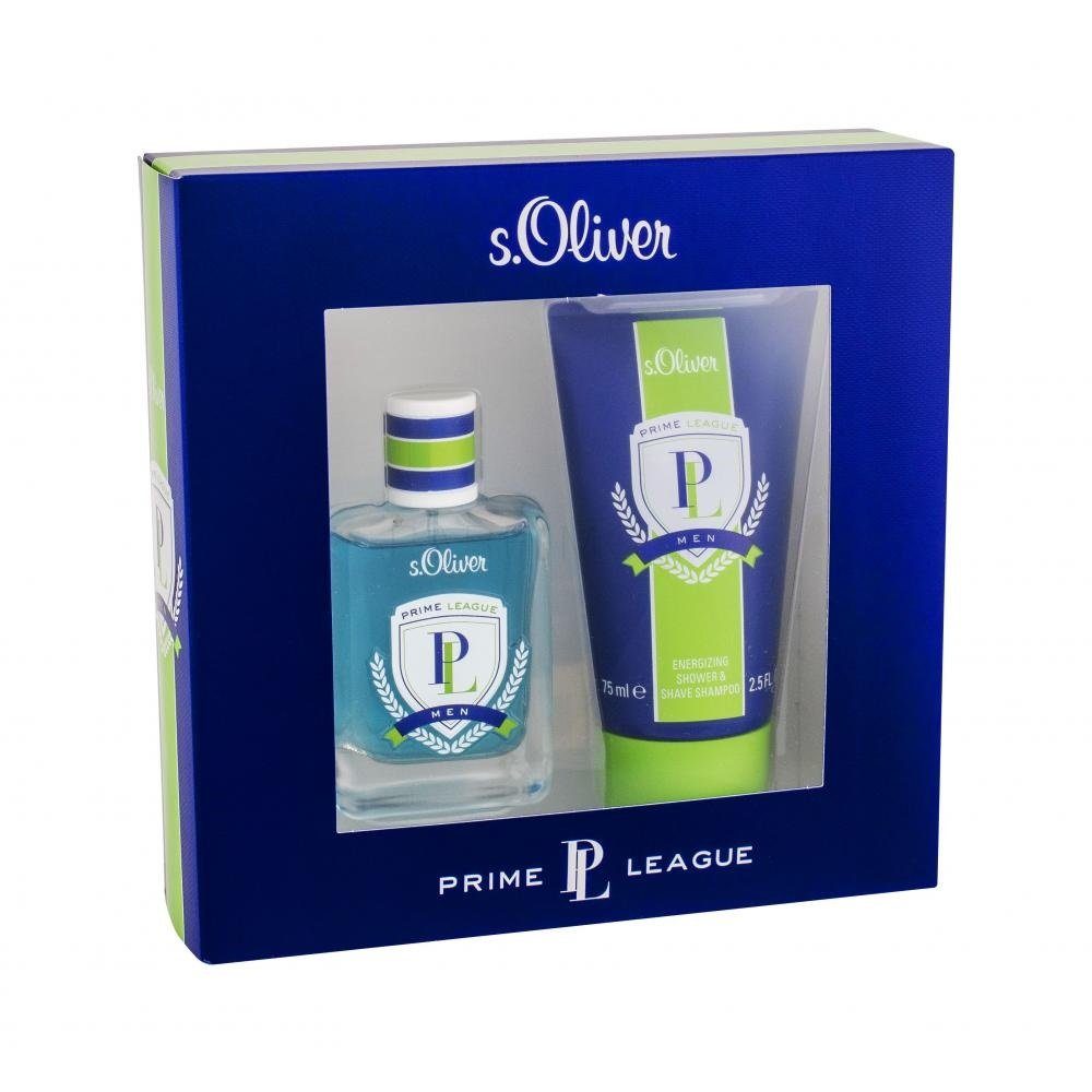s.Oliver Duft-Set Prime League Man EDT Parfüm Spray 30 ml Duschgel / Shampoo 75 ml, 2-tlg., Duft Showergel Beautyset Kosmetik Parfum Spray intensiv Set Beauty