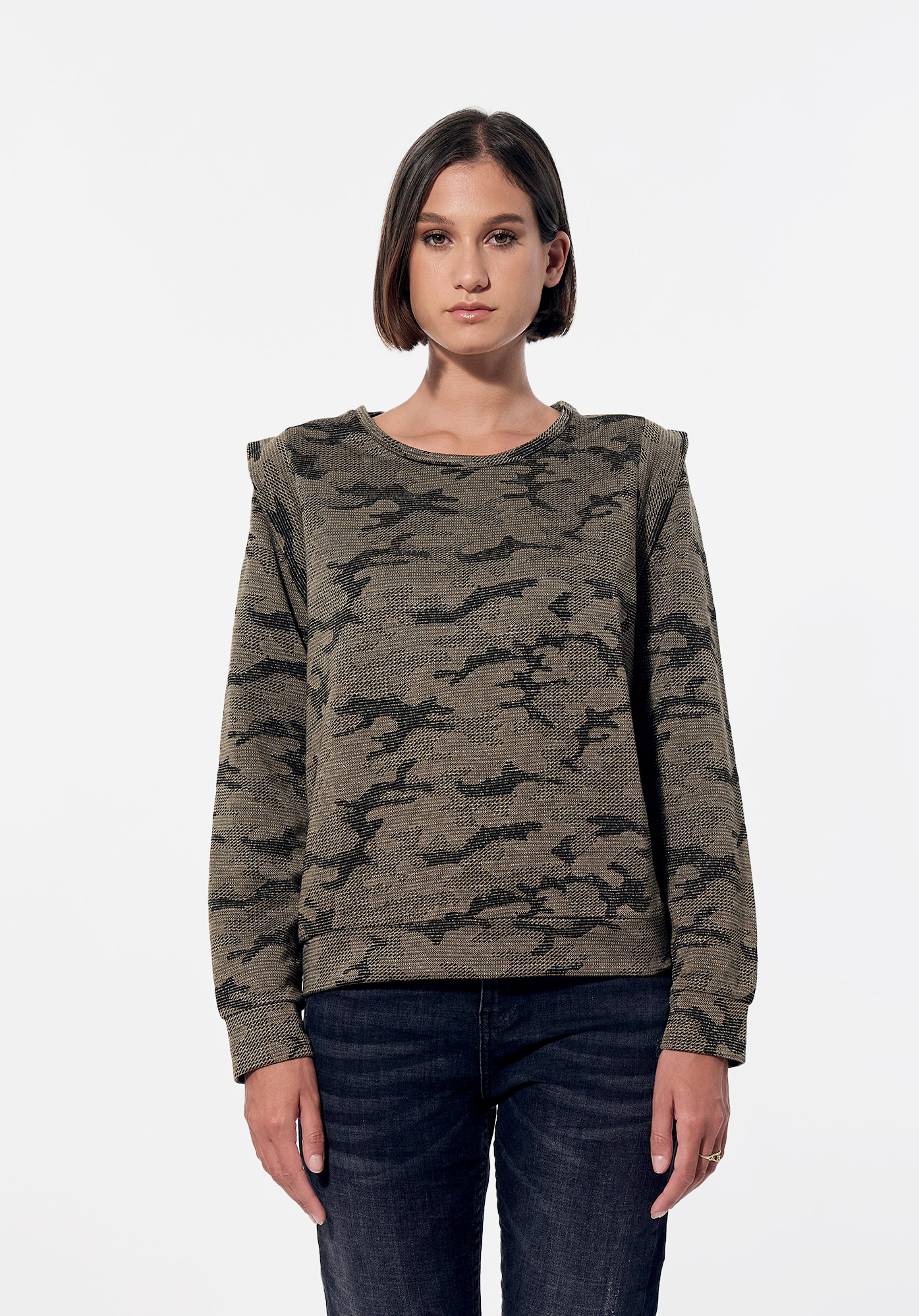 DAMOU  Pull camouflage Femme