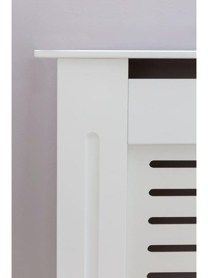 KADIMA DESIGN Heizkörperverkleidung | Weiß, 78x82x19cm, Lamellen günstig kaufen onesize