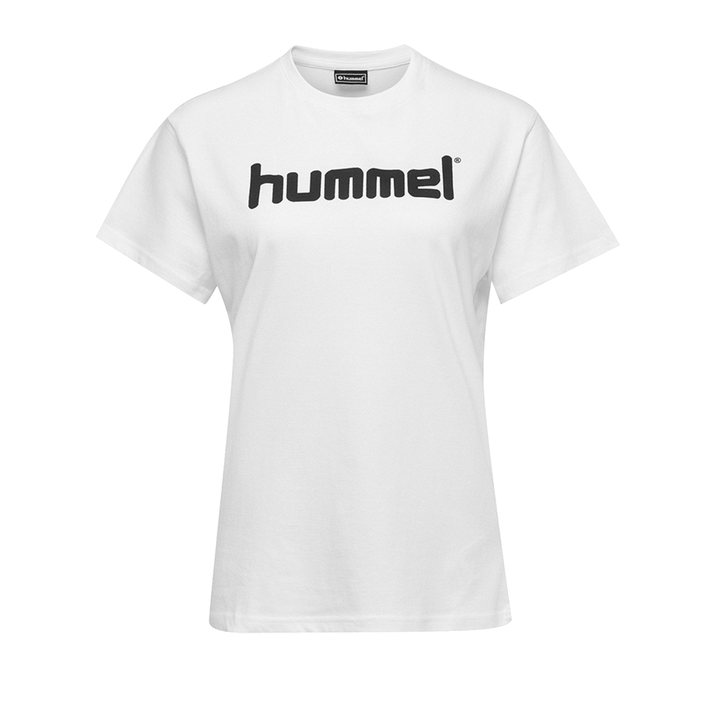 Hummel Cotton T-Shirt Logo Damen Weiss F9001