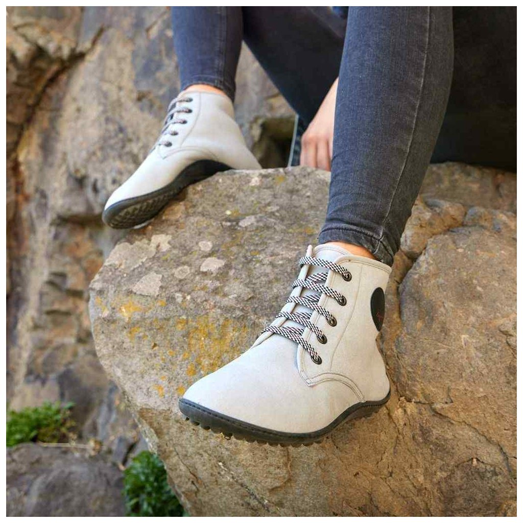 Leguano Chester Light Grey Winterbarfußschuhe