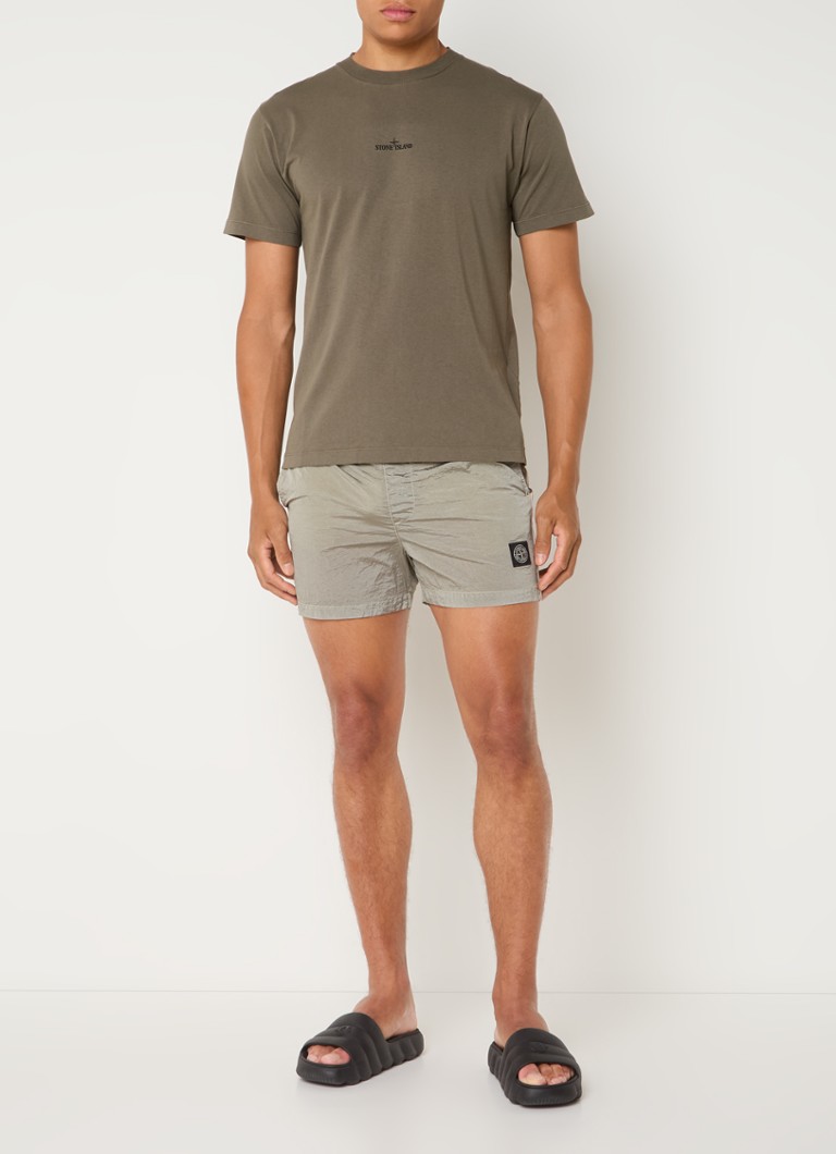 Tricou Stone Island 2NS81 Compass cu logo și imprimeu pe spate.