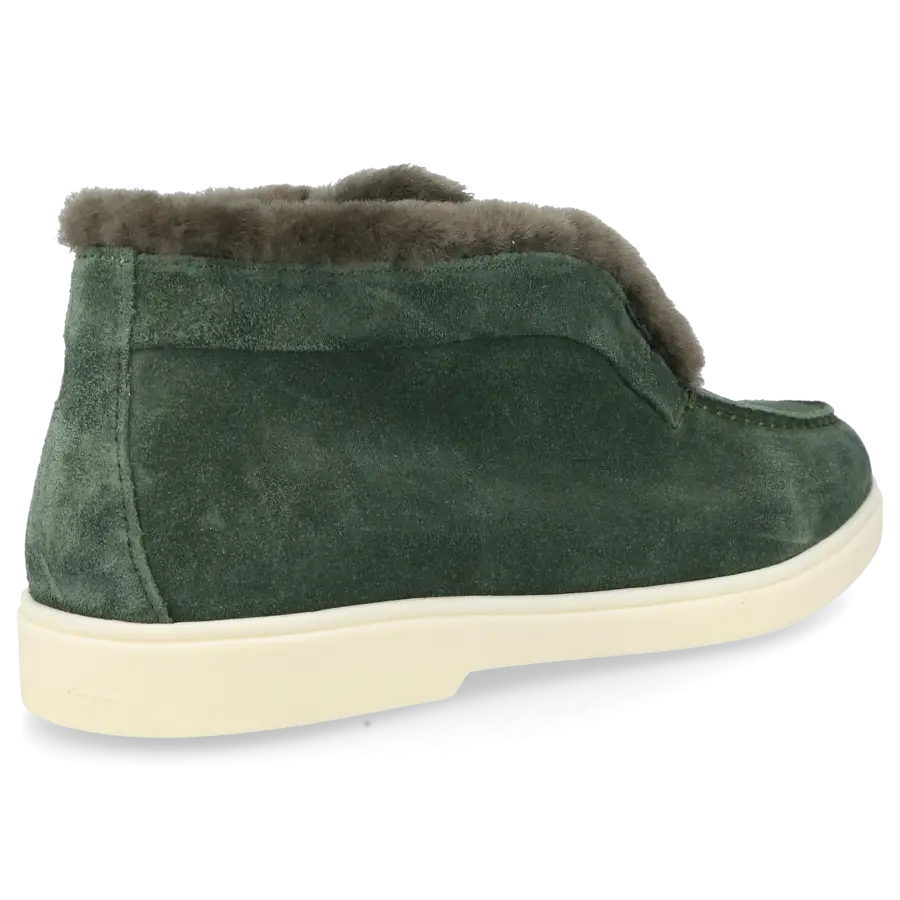 Santoni - Stiefeletten DESERT BOOT Veloursleder - grün