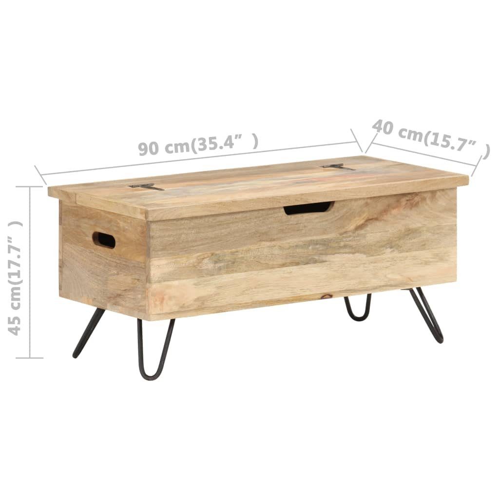 vidaXL Aufbewahrungsbox Truhe 90x40x45 cm Mango Massivholz