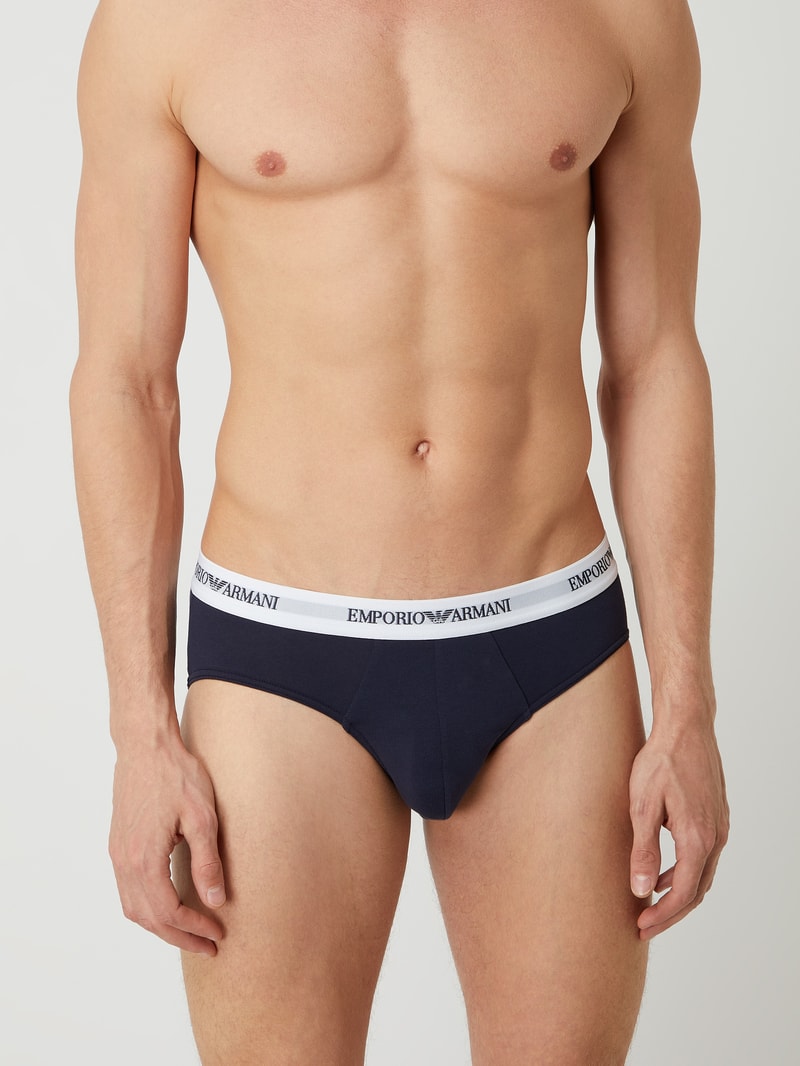 Slip mit Stretch-Anteil im 2er-Pack in weiß