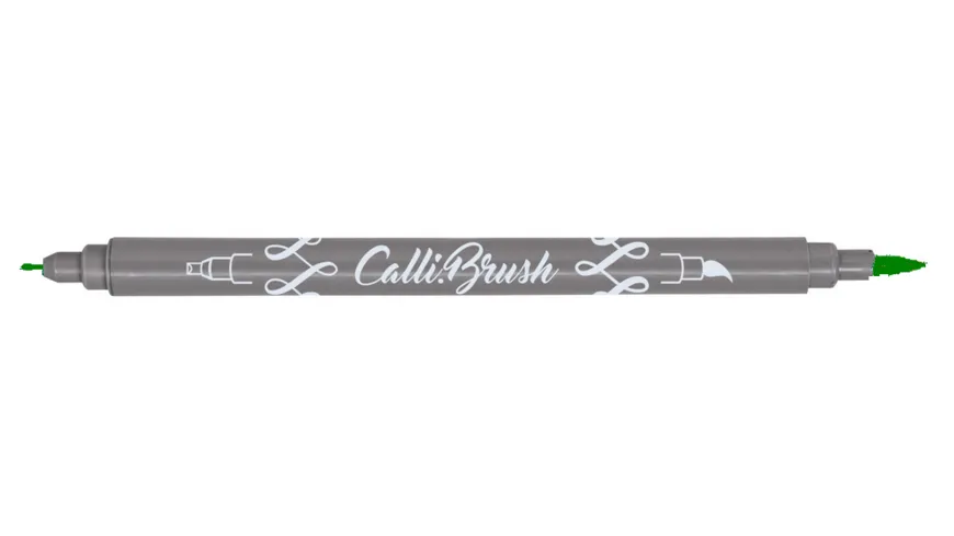 ONLINE Calligraphy Brush Pen metallic green